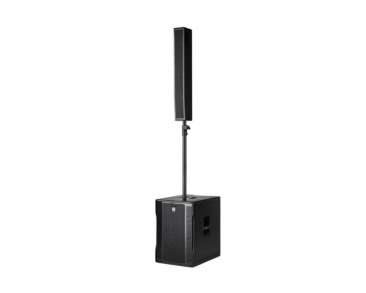 RCFEVOX12 - RCF EVOX12 8x4inch and 15inch Active Wooden 2 Way Column PA 700W Black Image 1
