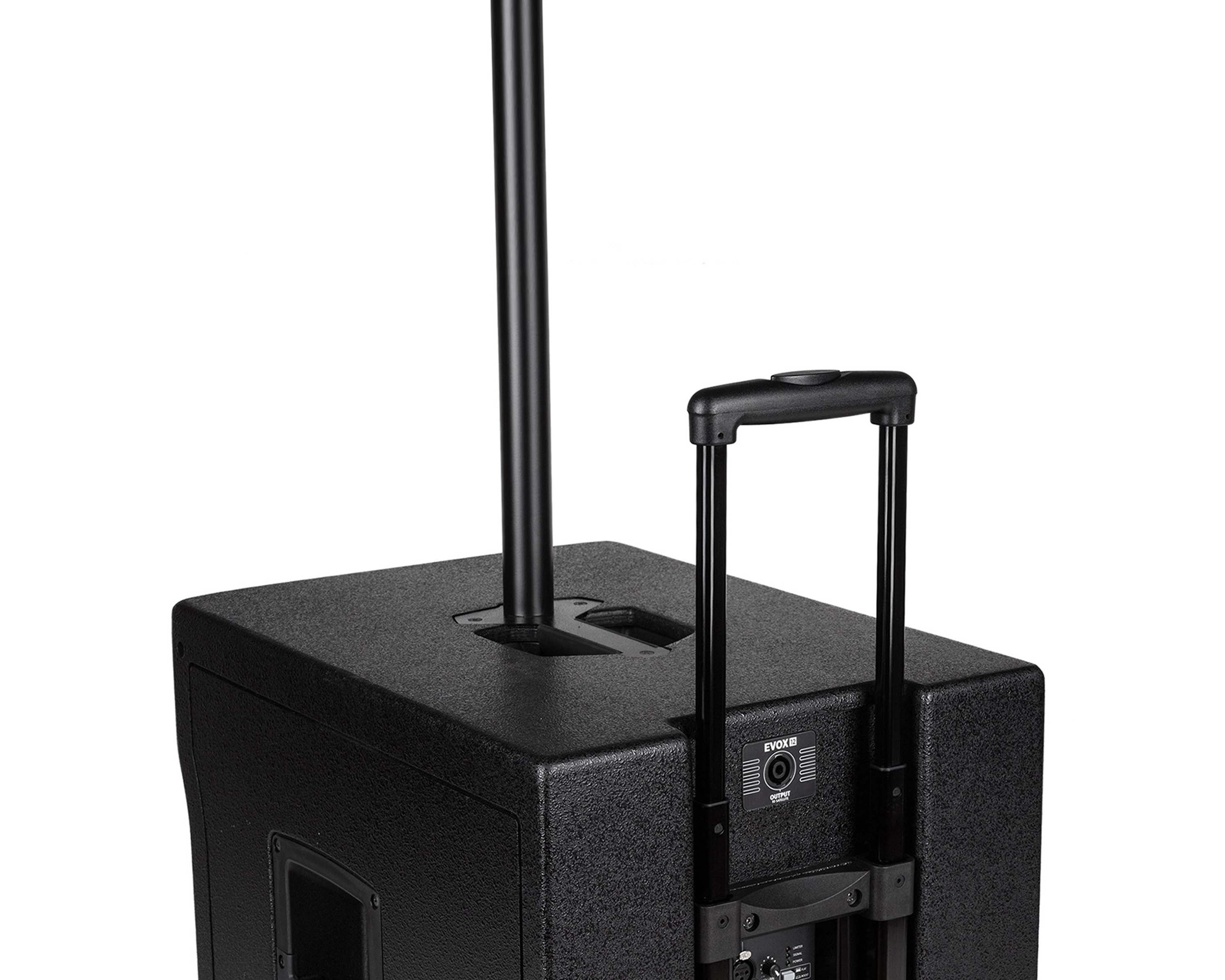 RCFEVOX12 - RCF EVOX12 8x4inch and 15inch Active Wooden 2 Way Column PA 700W Black Image 4
