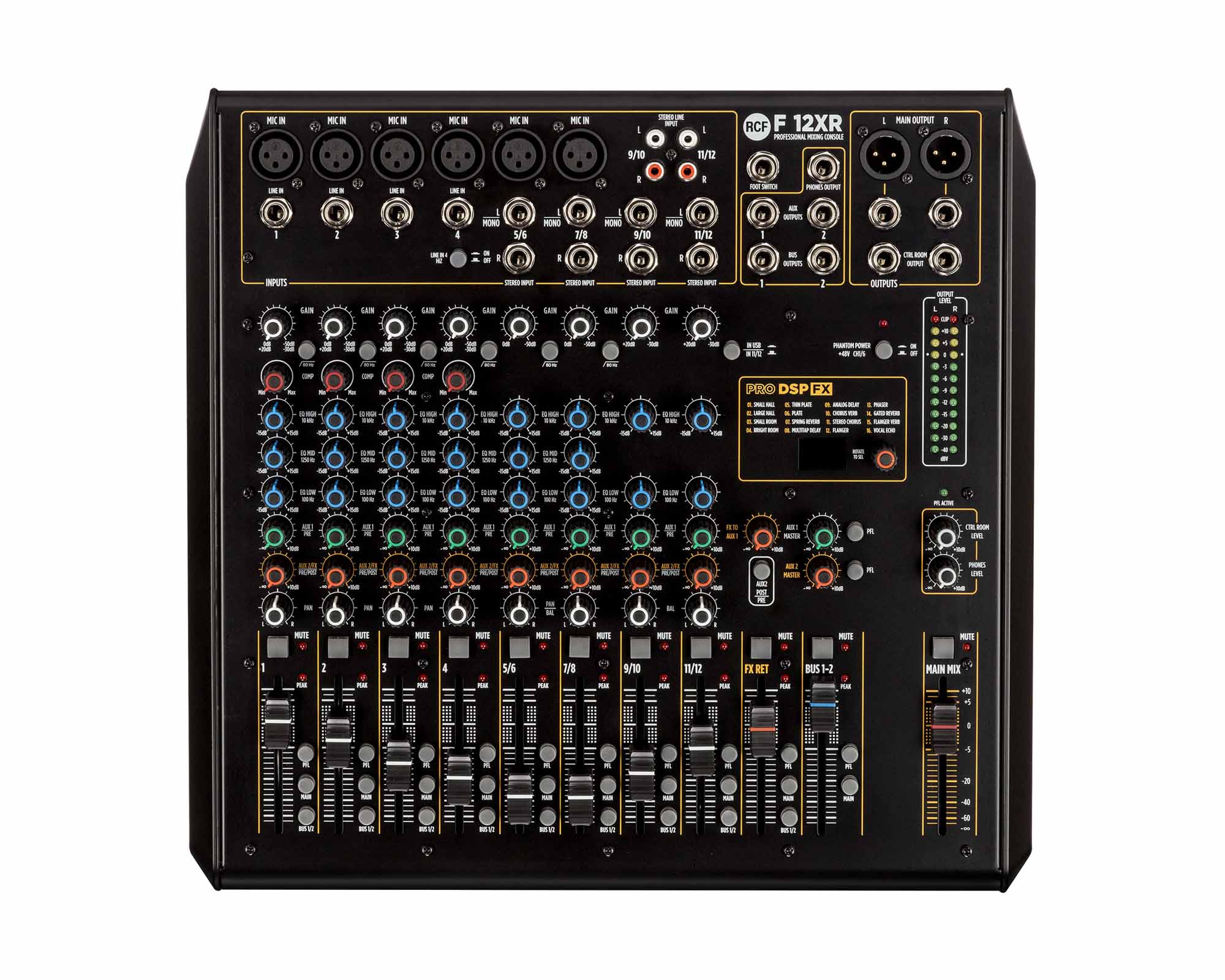 RCFF12XR - RCF F12XR 12Ch Analogue Multi FX Mixer 6xMic or 4xMono or 4xStereo In Image 4
