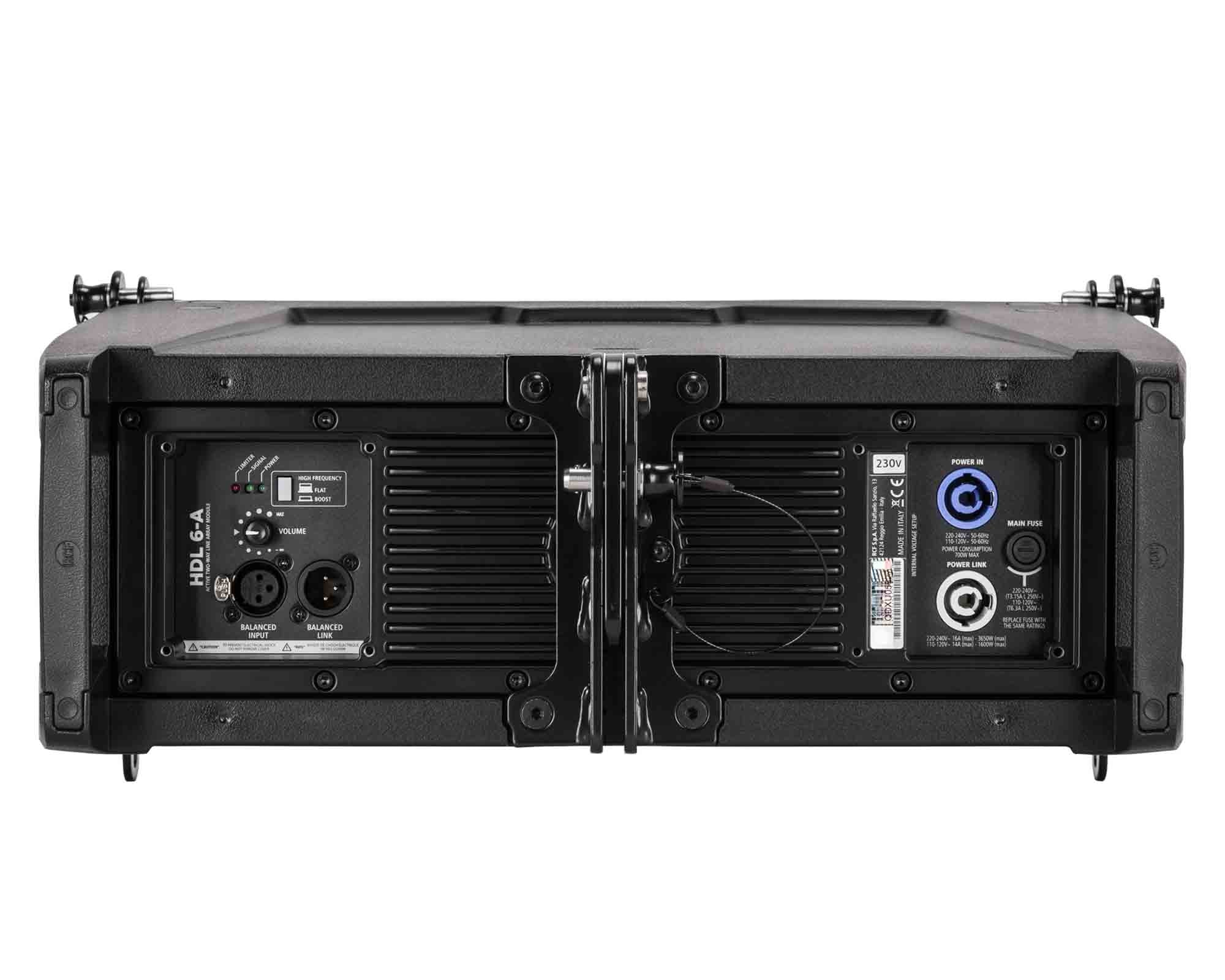 RCFHDL6ABG - RCF *B GRADE* HDL6A 2x6inch Active 2 Way Line Array Module 700W Black Image 4