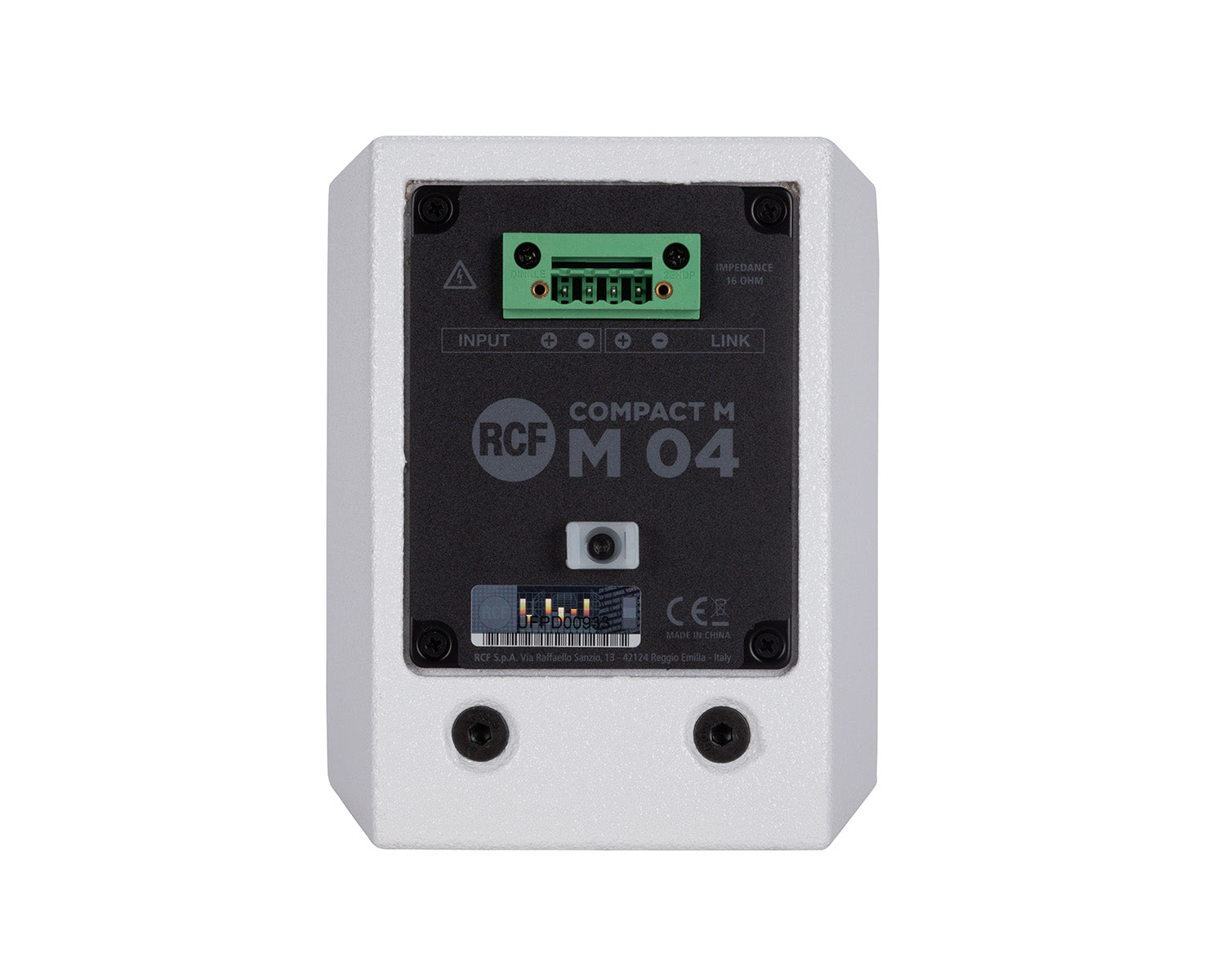 RCFM04CW - RCF Compact M04 White 2 Way 4inch Speaker 120x120degree 60W 16ohm Inc Bracket Image 6