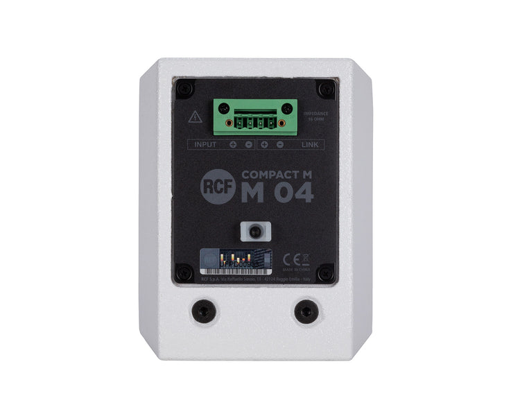 RCFM04CW - RCF Compact M04 White 2 Way 4inch Speaker 120x120degree 60W 16ohm Inc Bracket Image 6