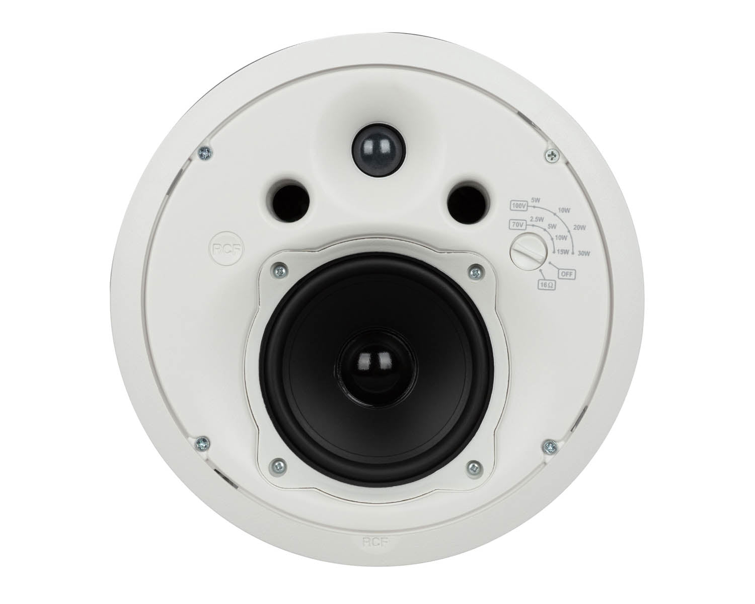 RCFMQ50CW - RCF MQ 50C 5inch 2 Way Ceiling Speaker 100V or 16ohm 60W White Image 2
