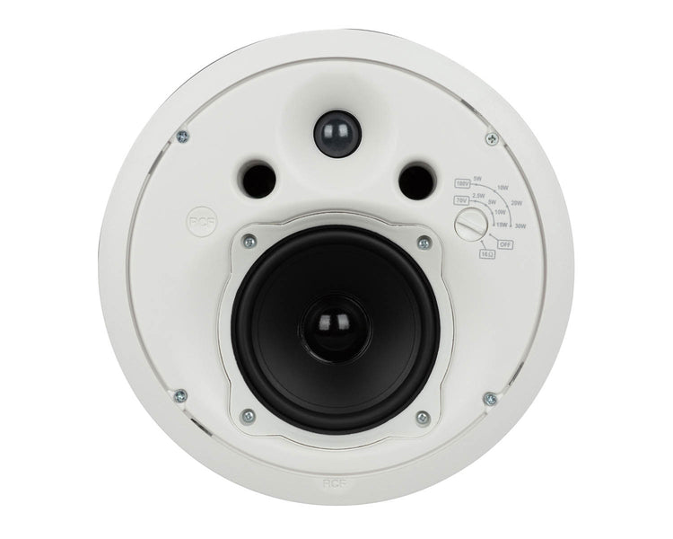 RCFMQ50CW - RCF MQ 50C 5inch 2 Way Ceiling Speaker 100V or 16ohm 60W White Image 2