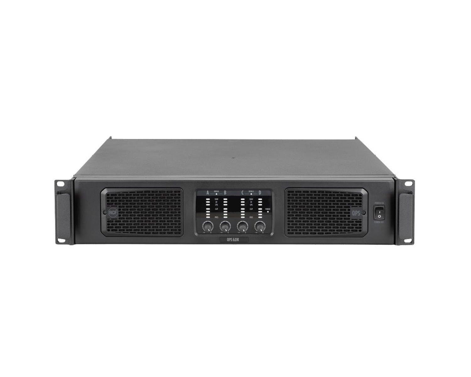 RCFQPS6K - RCF QPS 6.0K 4 Channel Class HD Power Amp 4x1500W @ 2ohm 2U Image 1