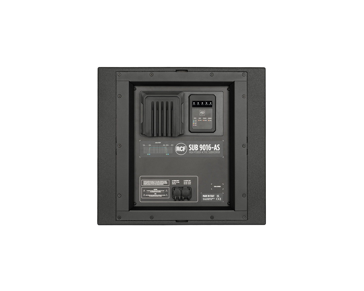 RCFSUB9016AS - RCF SUB 9016 AS 16inch Active Subwoofer with ACE 4000W Peak Black Image 7