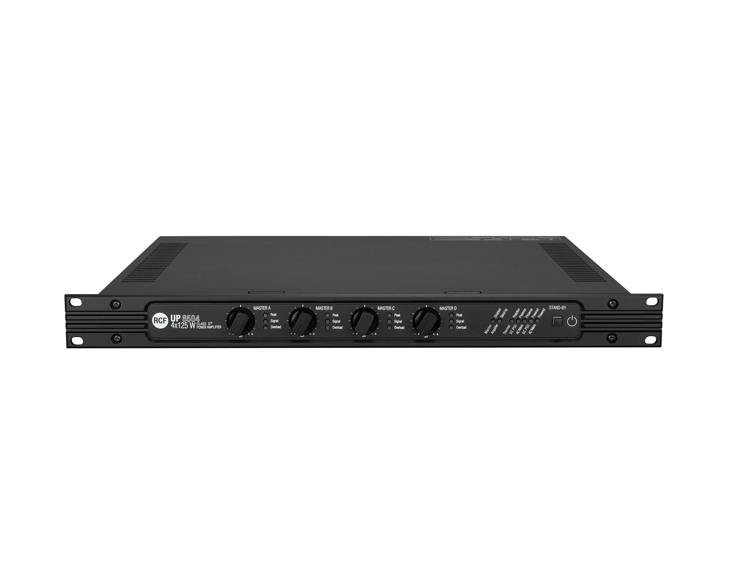RCFUP8504 - RCF UP 8504 4 Channel 100V Line Power Amp 4x125W 1U Image 1