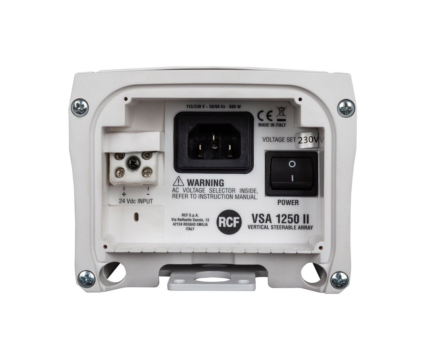 RCFVSA1250II - RCF VSA 1250 II 12x3.5 Digital Steerable Column Speaker 50W Amps Wht Image 6