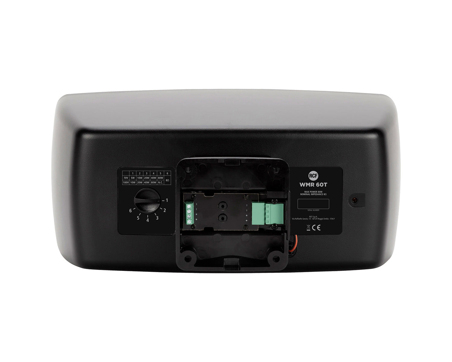 RCFWMR60T - RCF WMR 60T 6inch 2 Way Wall Mounted Speaker IP55 40W 100V Black Image 5