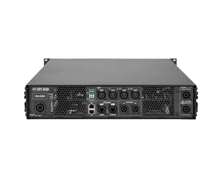 RCFXPS16KD - RCF XPS 16KD 4Ch Class D Power Amp 4x4000W @ 2.7ohm with RDNET or DANTE Image 6