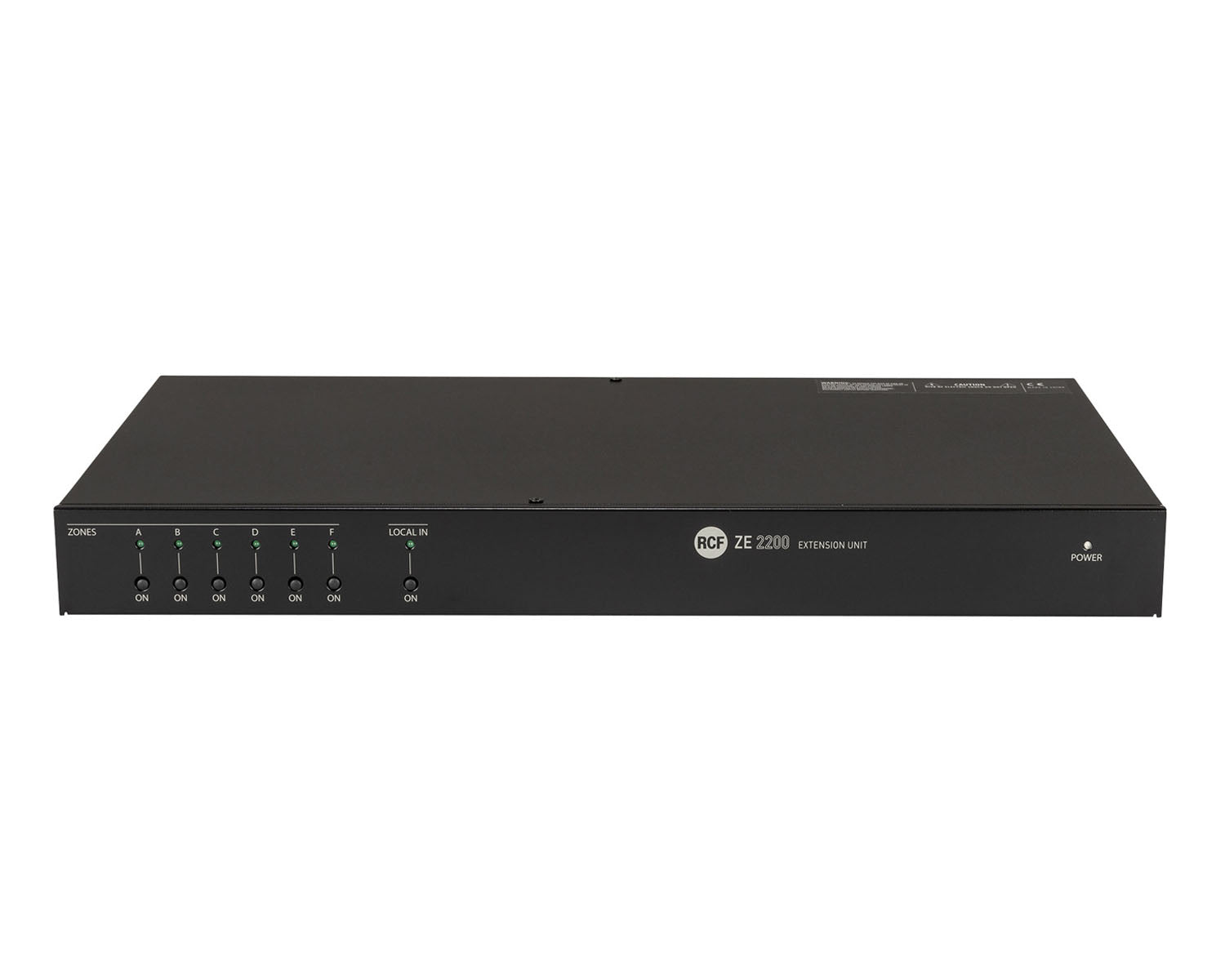 RCFZE2200 - RCF ZE2200 6 Zones Expansion Unit for ZM2100 or ZM2124 Image 1