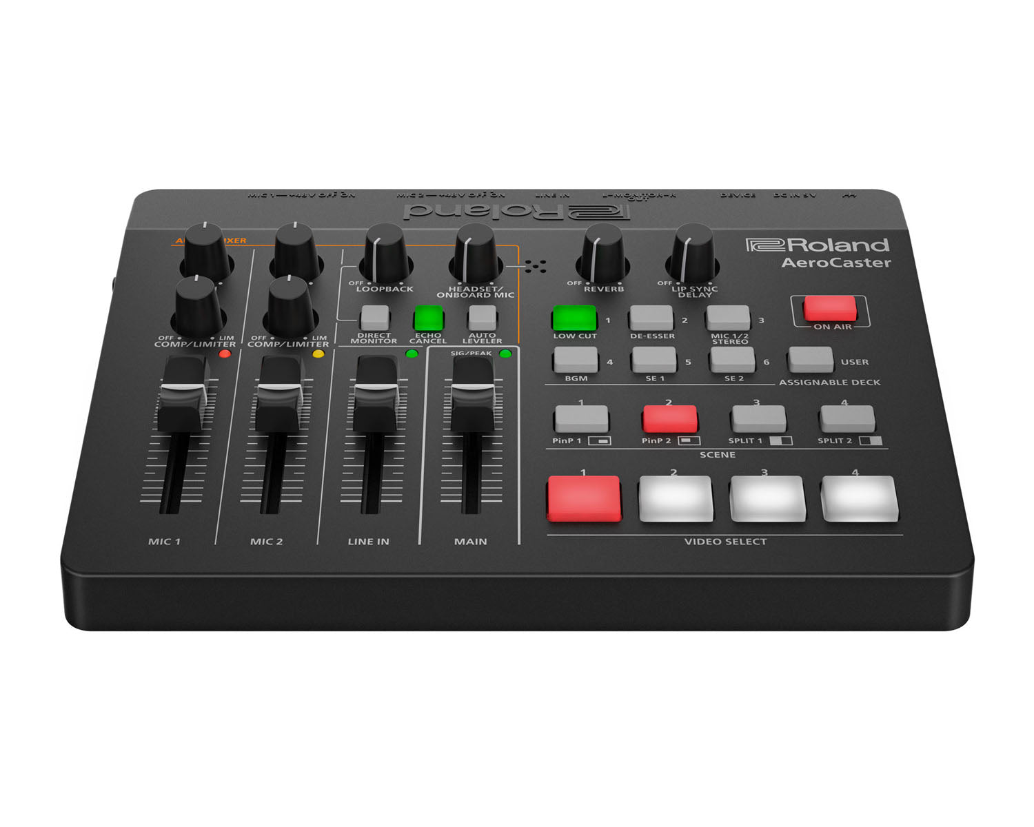 ROLAEROCAST - Roland Pro AV VRC 01 AeroCaster AV Streaming Mixer for up to 4 Wireless Devices Image 1