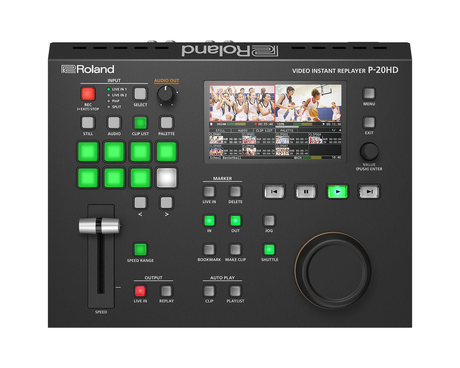 ROLP20HD - Roland Pro AV P 20HD AV Instant Replayer with Slow Mo and Vari Speed Playback Image 2