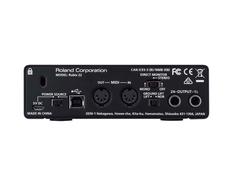 ROLRUBIX22 - Roland Pro AV RUBIX22 USB Audio Interface 2 In or 2 Out for PC or MAC or IPAD Image 3