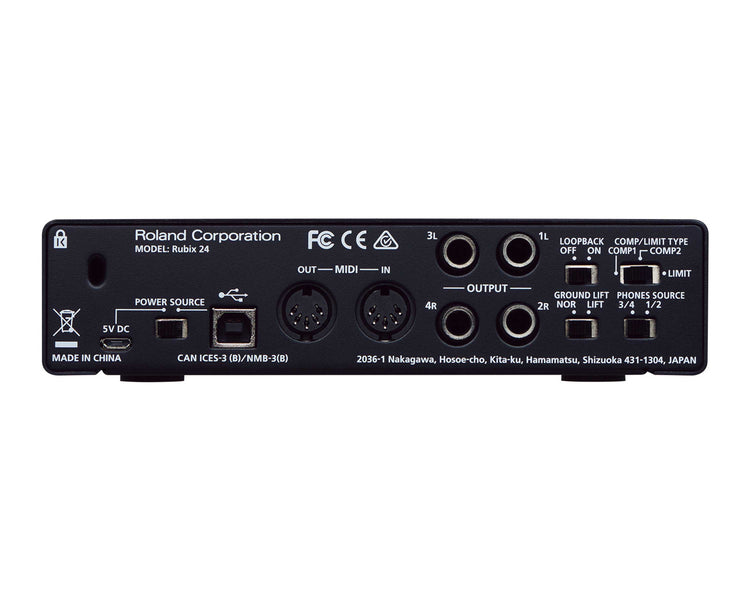 ROLRUBIX24 - Roland Pro AV RUBIX24 USB Audio Interface 2 In or 4 Out for PC or MAC or IPAD Image 3
