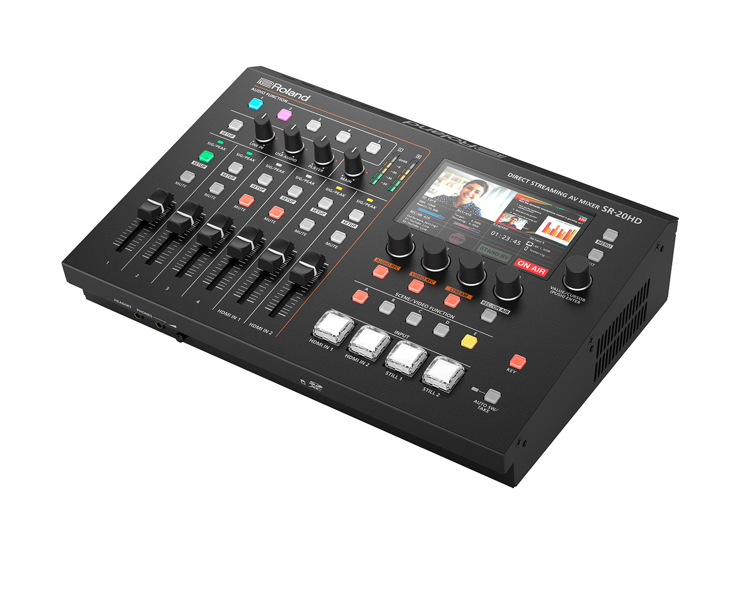 ROLSR20HD - Roland Pro AV SR 20HD Direct Streaming AV Mixer 2x HDMI or 1x USB Inputs Image 3