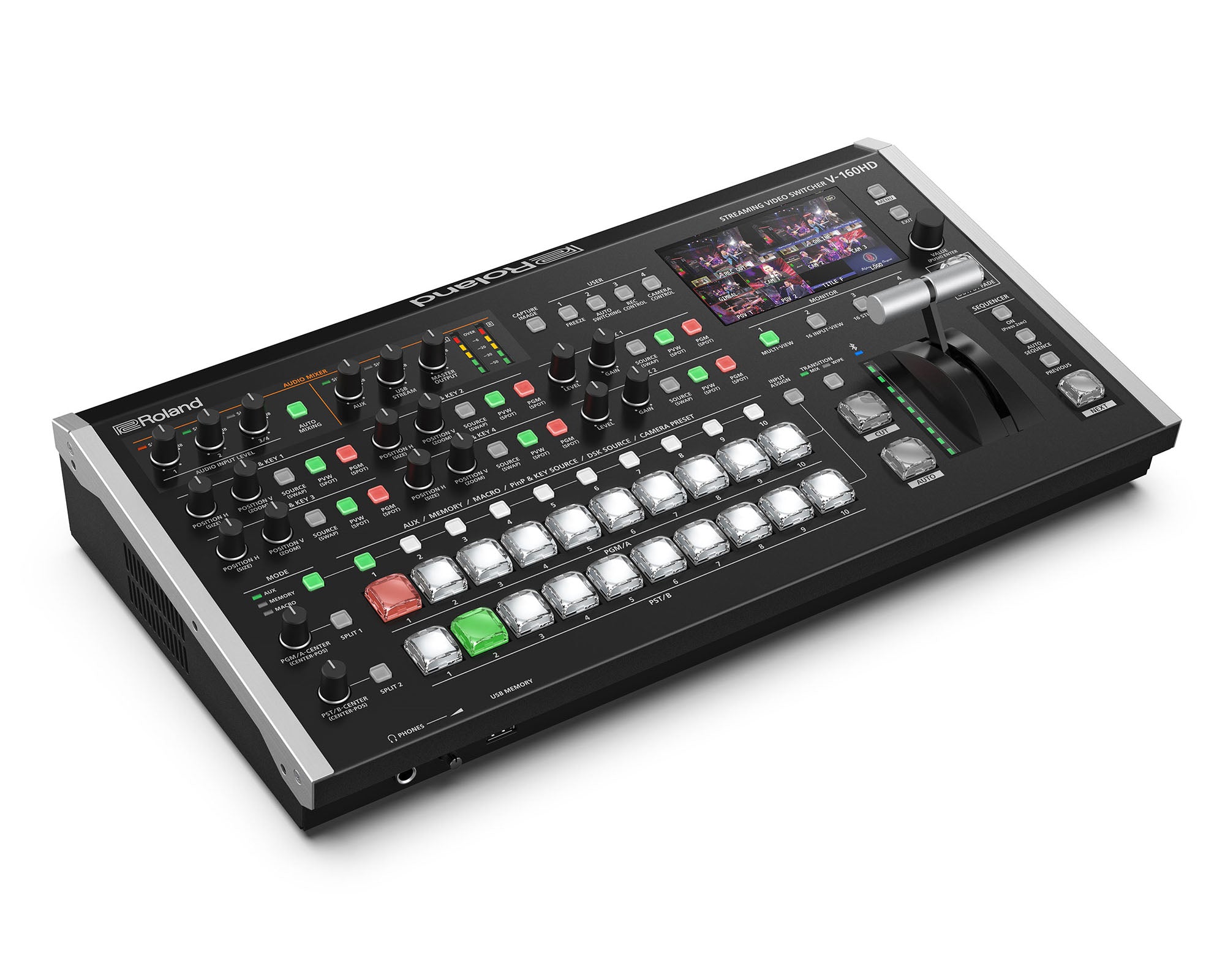 ROLV160HD - Roland Pro AV V 160HD Streaming Video Switcher with 40Ch Digital Audio Mixer Image 2