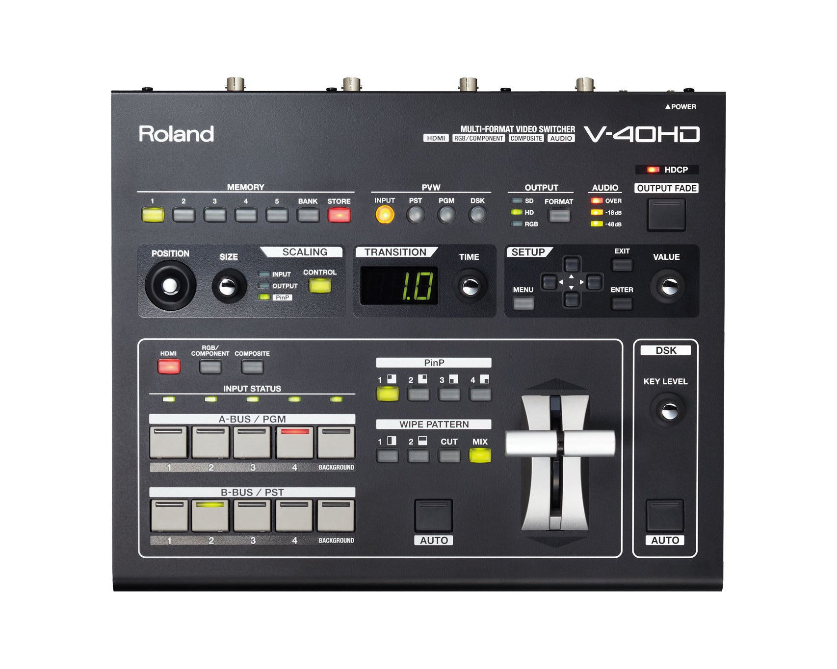 ROLV40HD - Roland Pro AV V 40HD Multi Format Video Mixer and Switcher 4HDMI in or 3HDMI Out Image 1