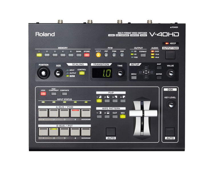 ROLV40HD - Roland Pro AV V 40HD Multi Format Video Mixer and Switcher 4HDMI in or 3HDMI Out Image 1
