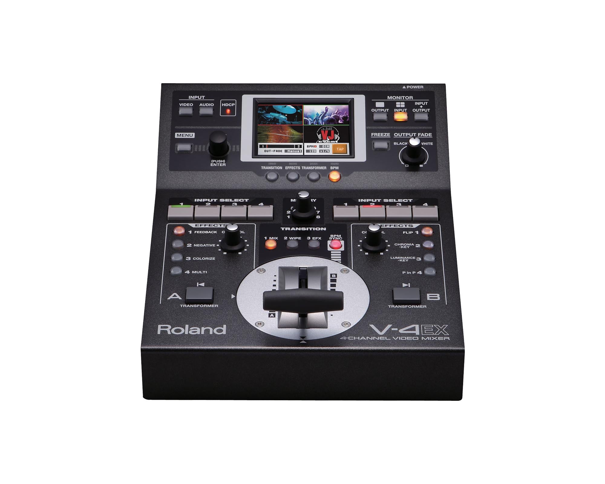 ROLV4EX - Roland Pro AV V 4EX 4Ch HDMI I or O AV Mixer with Embedded Audio and Streaming Image 1