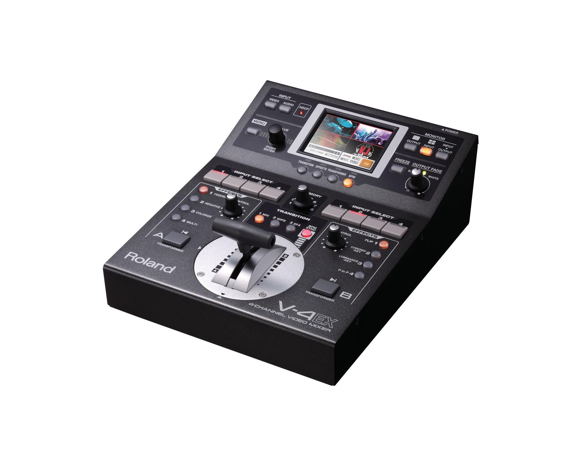 ROLV4EX - Roland Pro AV V 4EX 4Ch HDMI I or O AV Mixer with Embedded Audio and Streaming Image 2