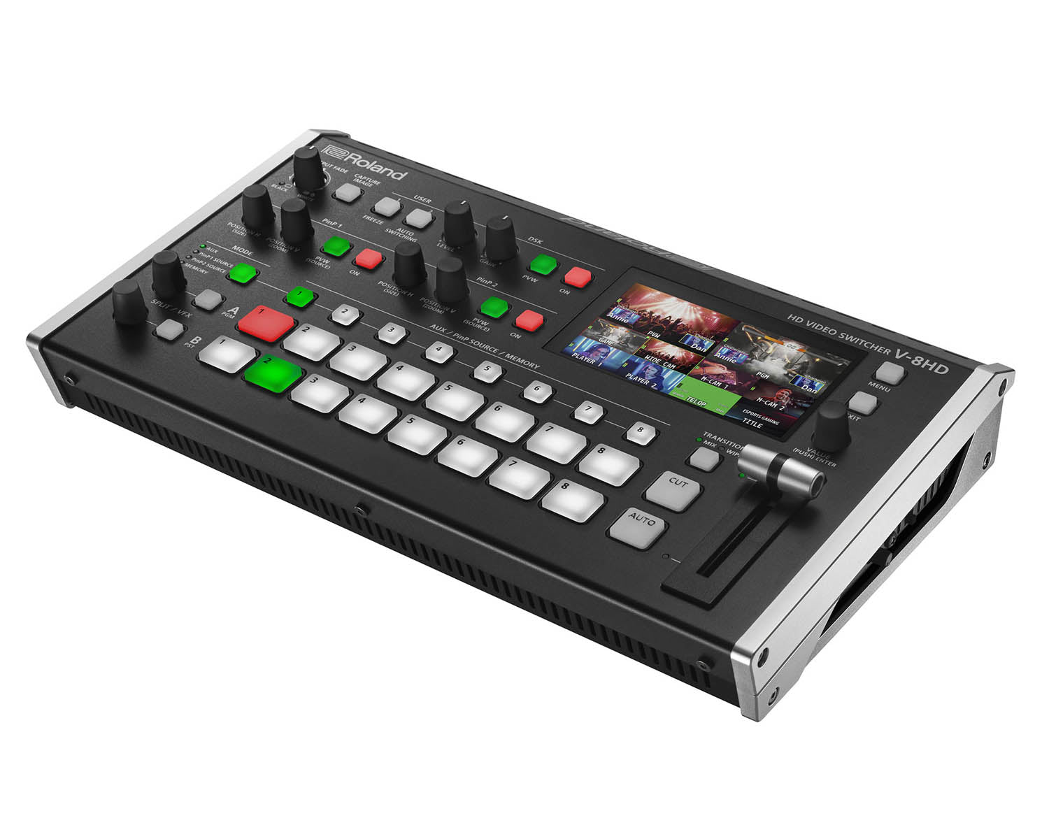 ROLV8HD - Roland Pro AV V 8HD Compact Video Switcher 8 Inputs or 5 Layer Effects Image 3