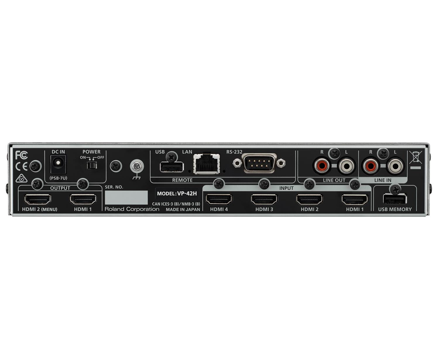 ROLVP42H - Roland Pro AV VP 42H AV Video Processor 4 HDMI i or p or 2 HDMI o or p 1U Image 2