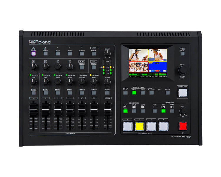 ROLVR4HD - Roland Pro AV VR 4HD HD AV Mixer 4Ch with HDMI in or out and Touch Multi Viewer Image 1
