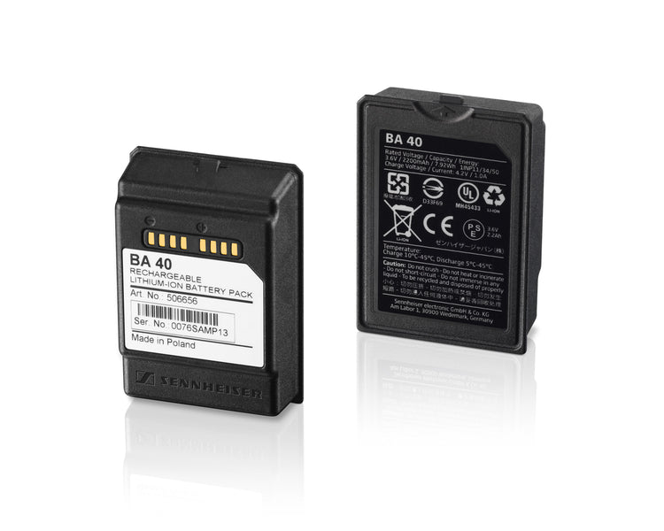 SENBA40 - Sennheiser BA40 Rechargeable Battery Pack for SpeechLine SL Tablestand Image 1