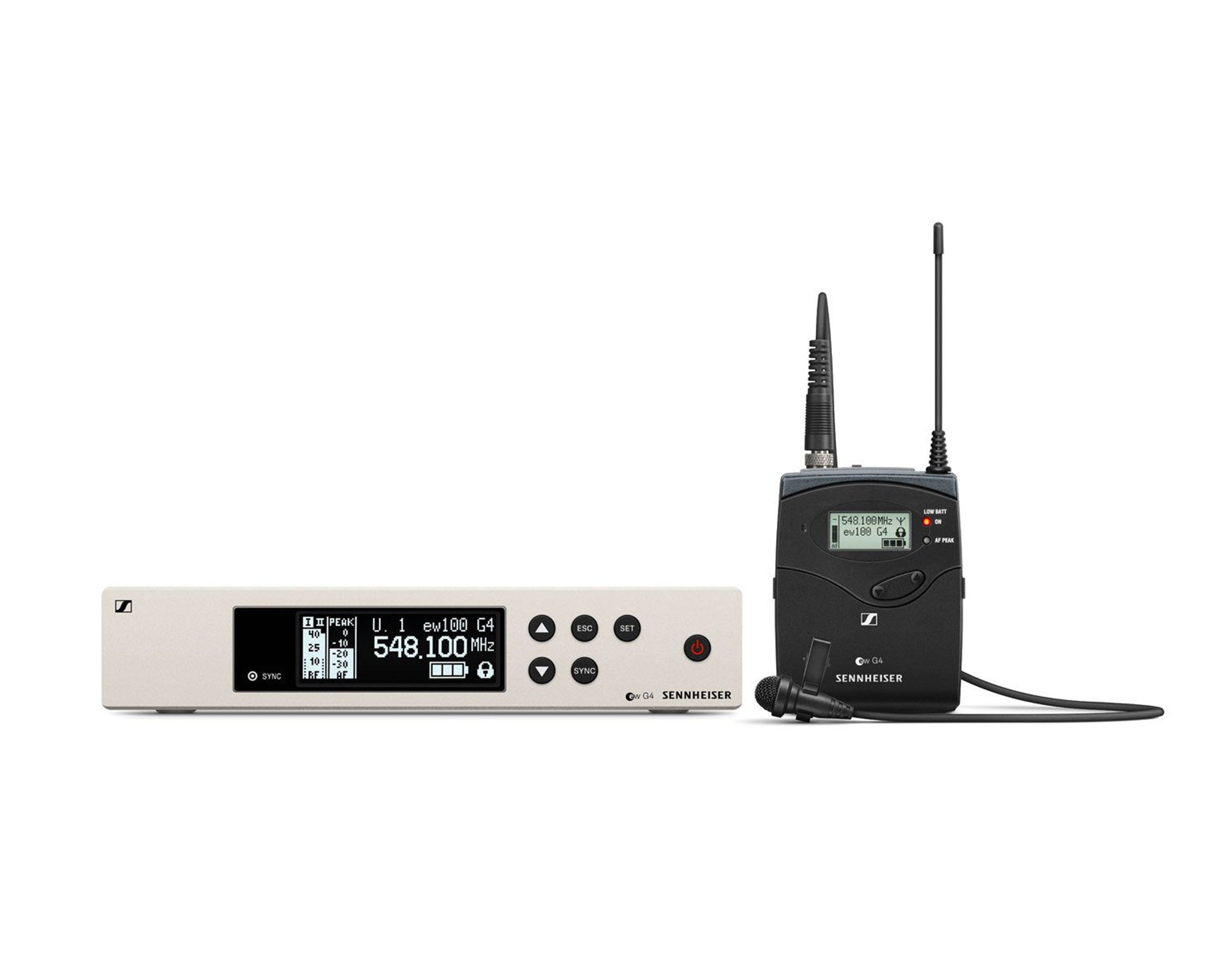 SENEW10021G - Sennheiser EW100 G4 ME2 1G8 Lapel System with ME2 Omni Lapel Mic 1.8GHz Image 1
