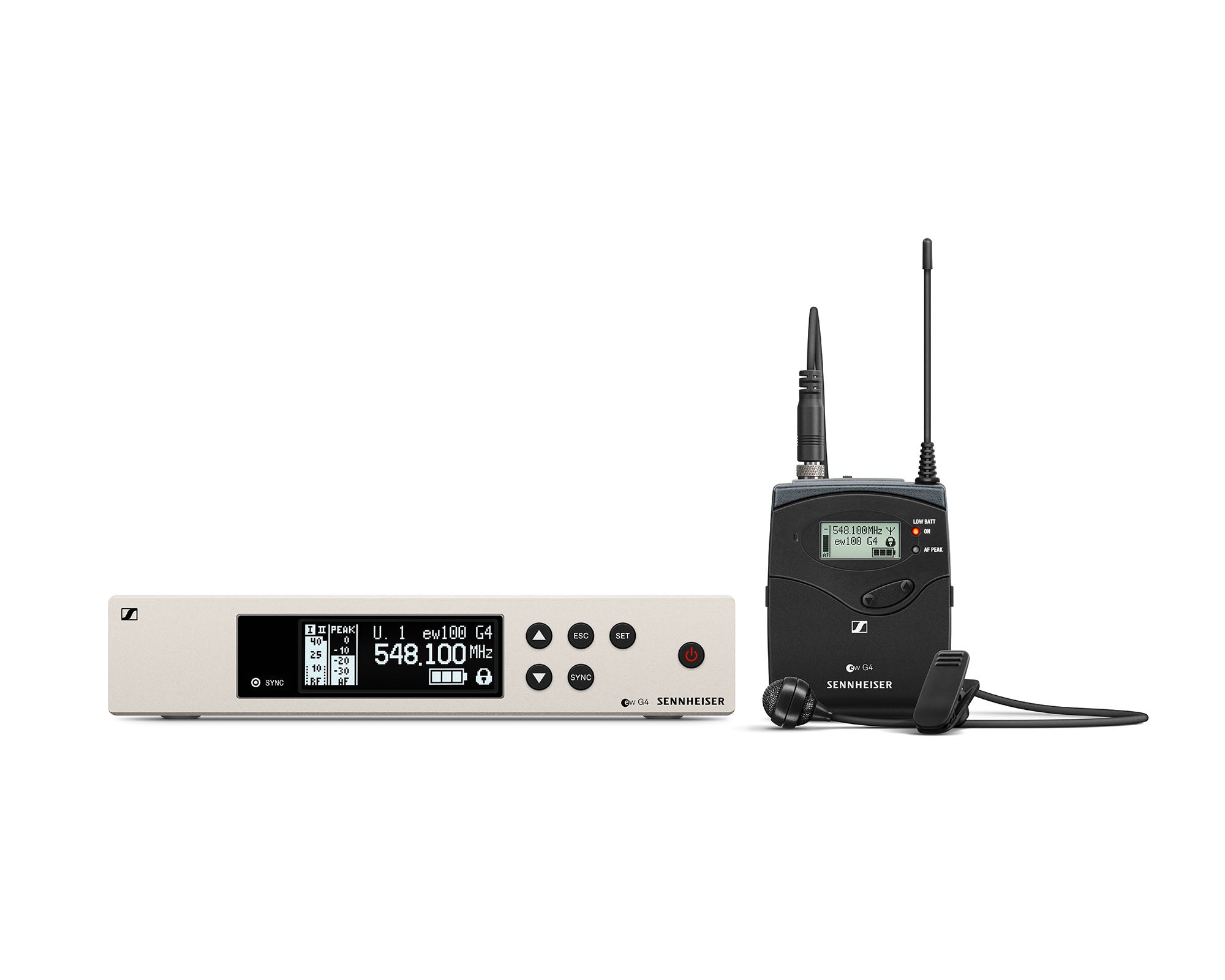 SENEW100470 - Sennheiser EW100 G4 ME4 E Lapel System with ME4 Cardioid Mic CH70 Image 1