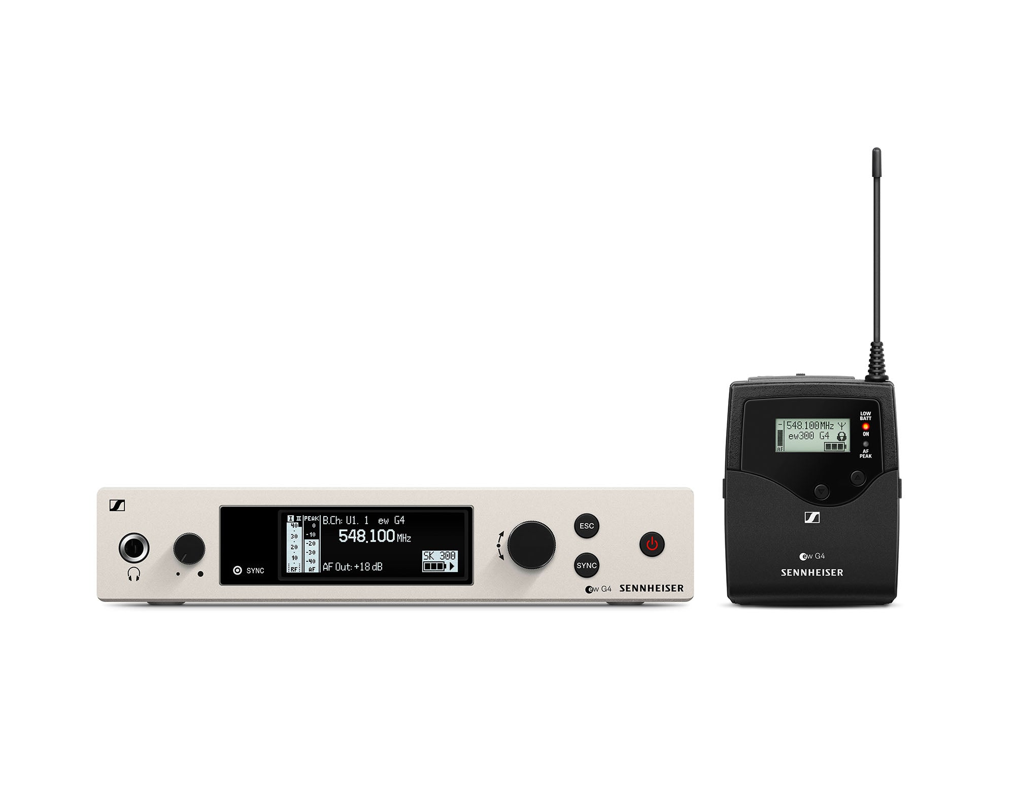 SENEW300B38 - Sennheiser EW300 G4 GBW Bodypack Base System Inc SK300 Tx and EM300 Rx CH38 Image 1
