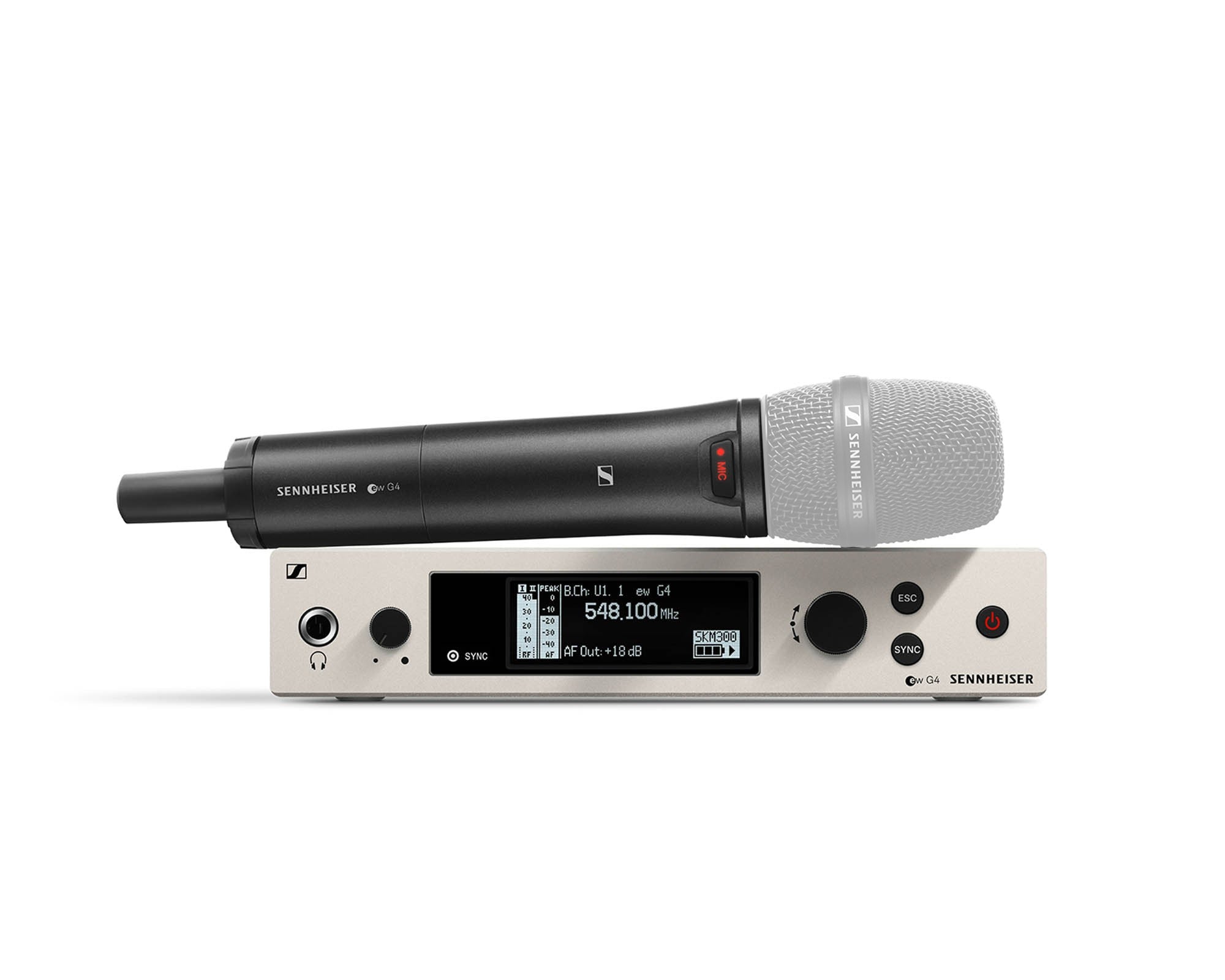 SENEW300H38 - Sennheiser EW300 G4 GBW Handheld Base System with Mute Excl Capsule CH38 Image 1