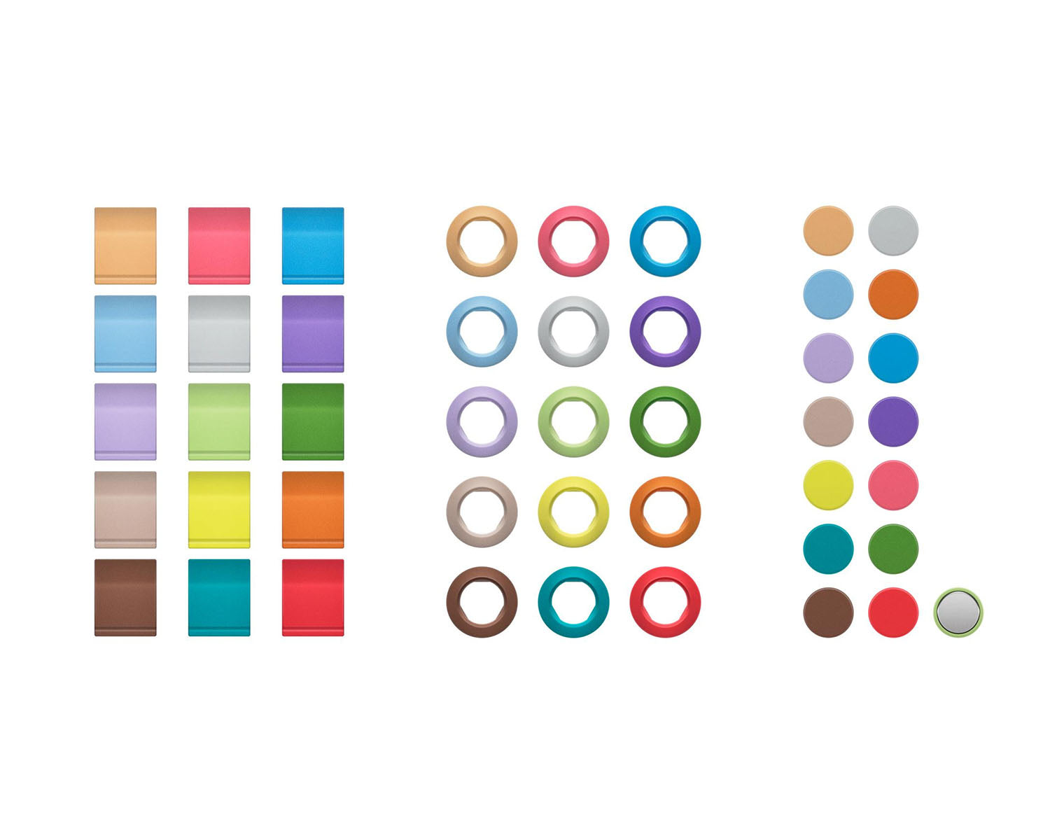 SENEWDCCSA - Sennheiser EW D Colour Coding Set for ew Digital Wireless Mic Systems Image 1