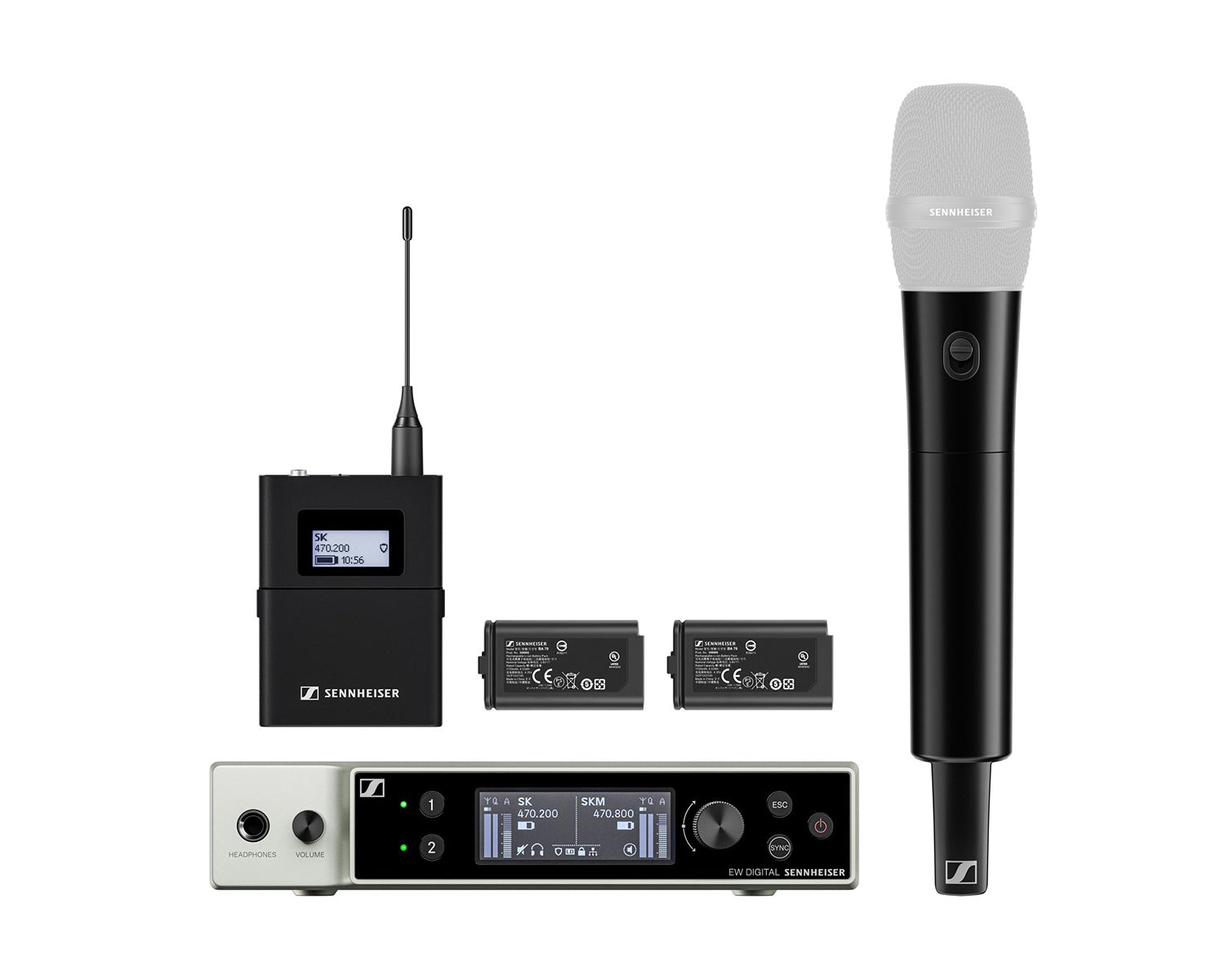 SENEWDXBAS38 - Sennheiser EW DX SK or SKM S BASE SET DUAL Bpack or Hheld System (S1 10) CH38 Image 1