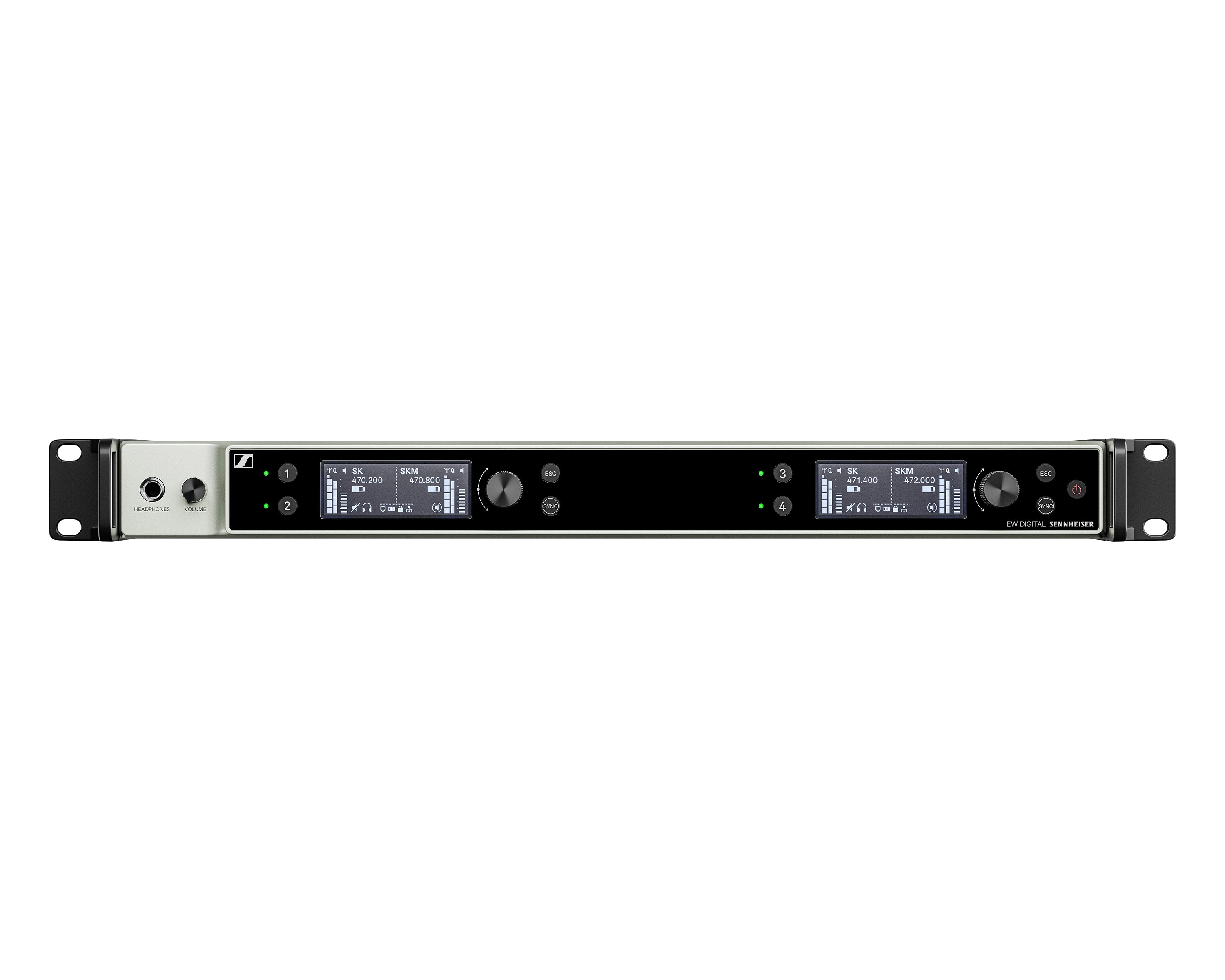 SENEWDXE4D38 - Sennheiser EW DX EM 4 DANTE QUAD 19inch Wireless Receiver 1U (S1 10) CH38 Image 1