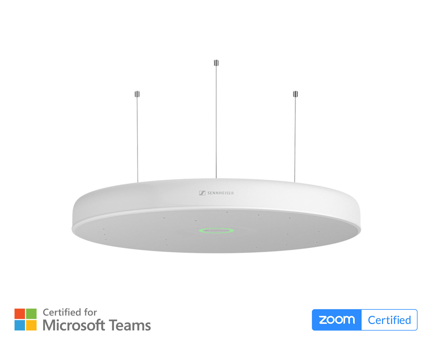 SENTCCMSW - Sennheiser TCC M S W TeamConnect Medium Hanging Ceiling Mic 40m White Image 1
