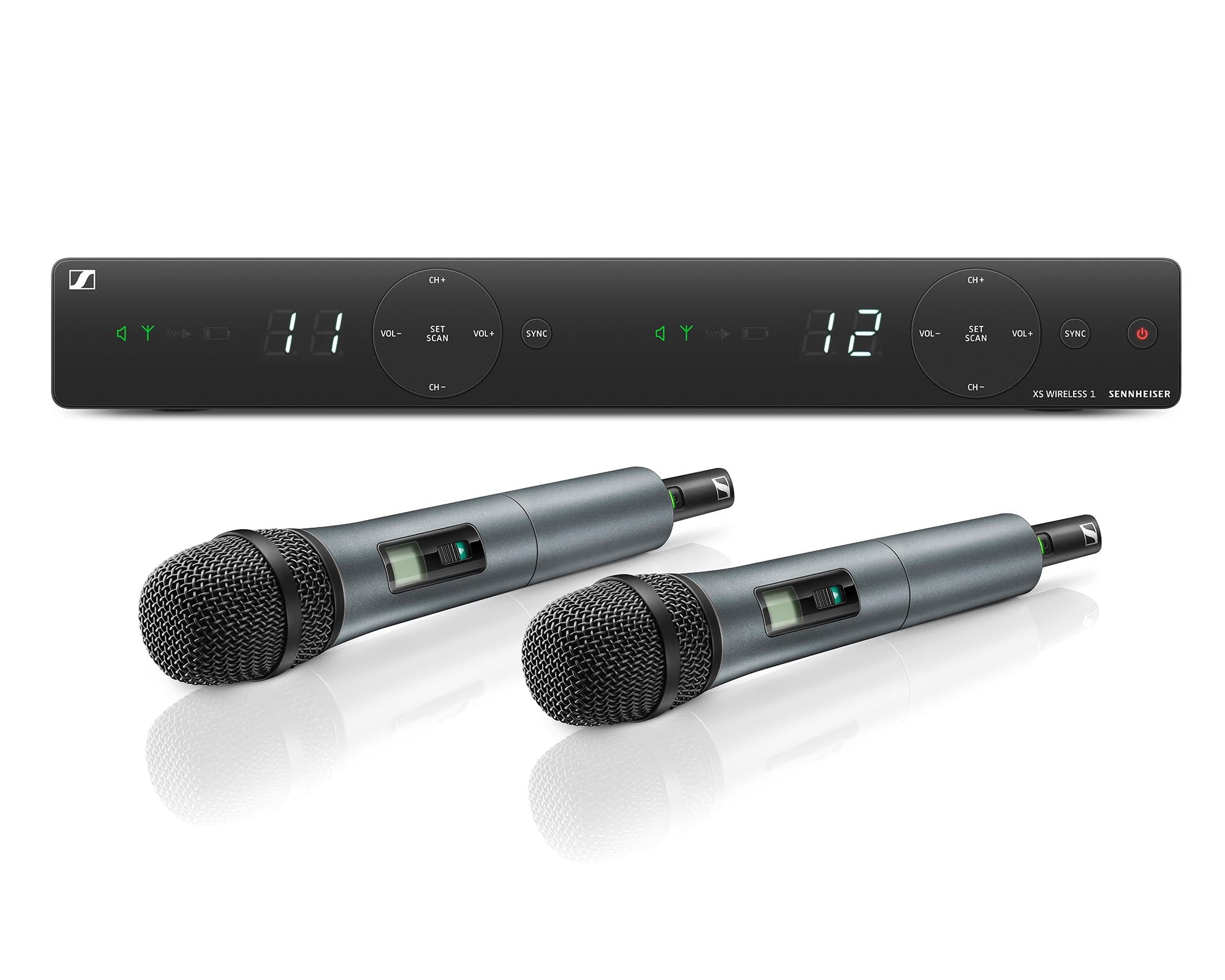 SENXSW1825D - Sennheiser XSW1 825 GB DUAL H or H System with E825 Cardioid Transmitters CH38 Image 1