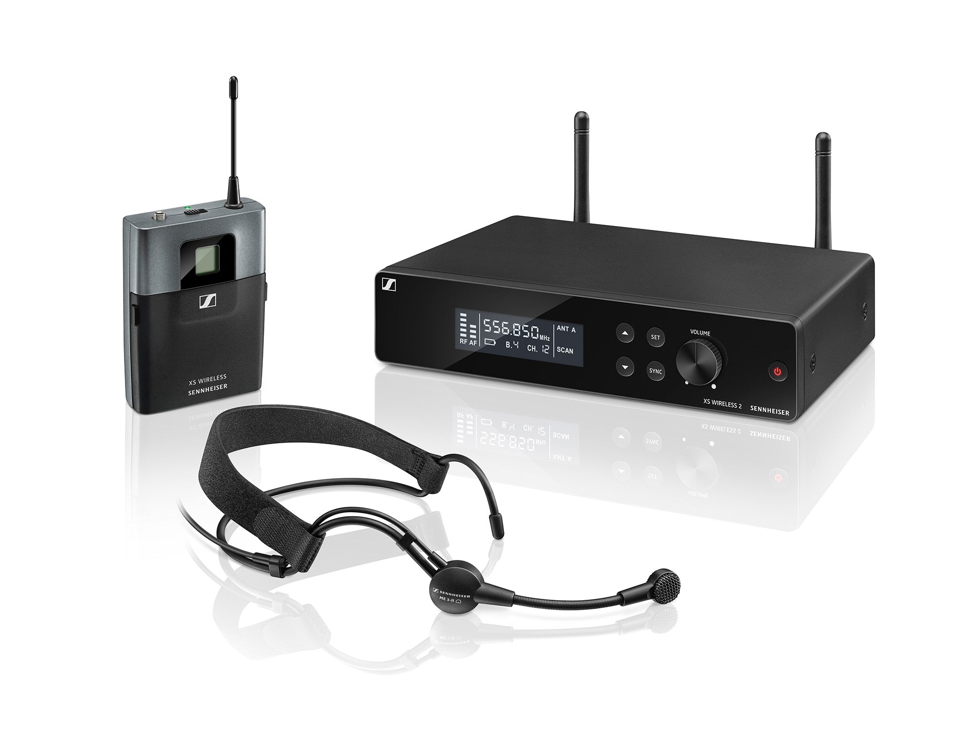 SENXSW2ME3E - Sennheiser XSW2 ME3 E Headworn System with ME3 Cardioid Headmic CH70 Image 1