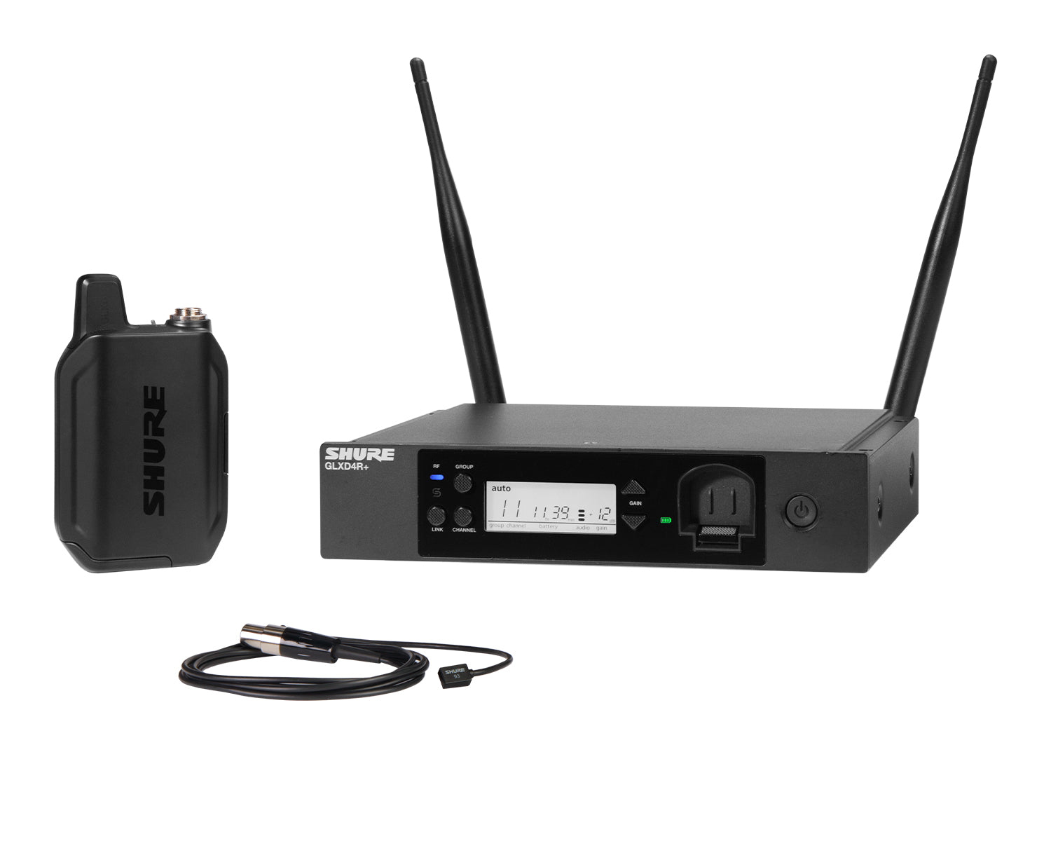 SHUGLXD14RUK93Z4 - Shure GLXD14R and or 93 Wireless Lavalier Rackmount System GLXD1 and or WL93 Z4 Image 1