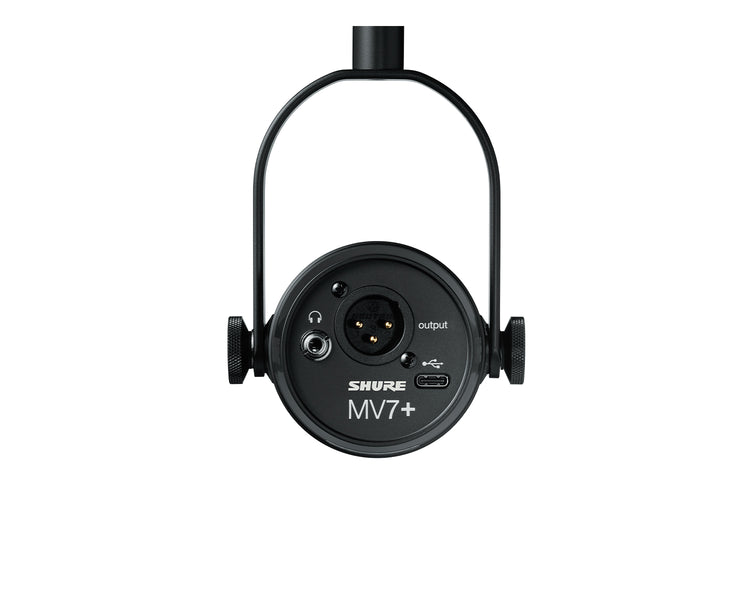 SHUMV7K - Shure MV7 and Dynamic Podcast LED Microphone Black Image 3