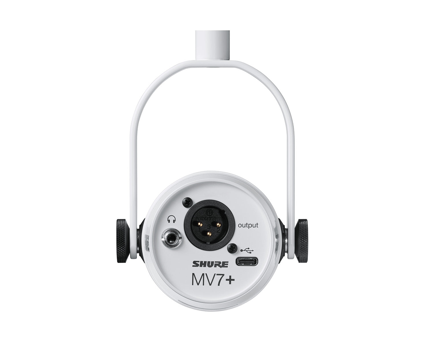 SHUMV7W - Shure MV7 and W Dynamic Podcast LED Microphone White Image 4