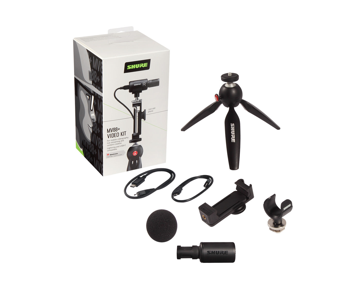 SHUMV88DIGVIDKIT - Shure MV88 and Video Kit Cardioid or Bidirectional Stereo Condenser USB Mic Image 2