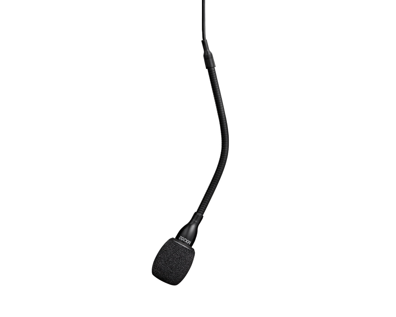 SHUMX202BS - Shure MX202B or S Microflex Supercardioid Overhead Mic 3 Pin XLR Black Image 1