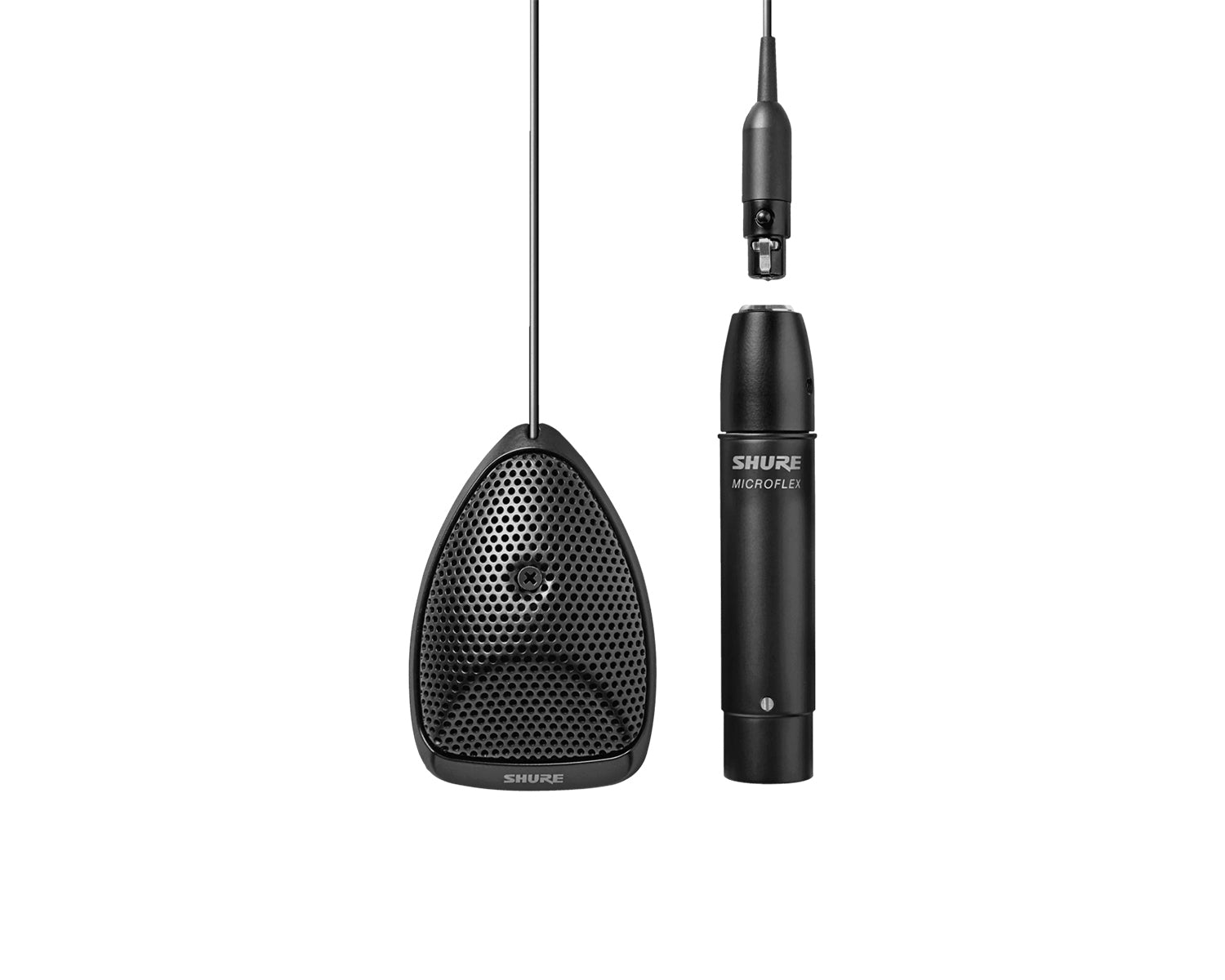 SHUMX391S - Shure MX391 or S Microflex Supercardioid Boundary Microphone XLR Black Image 1