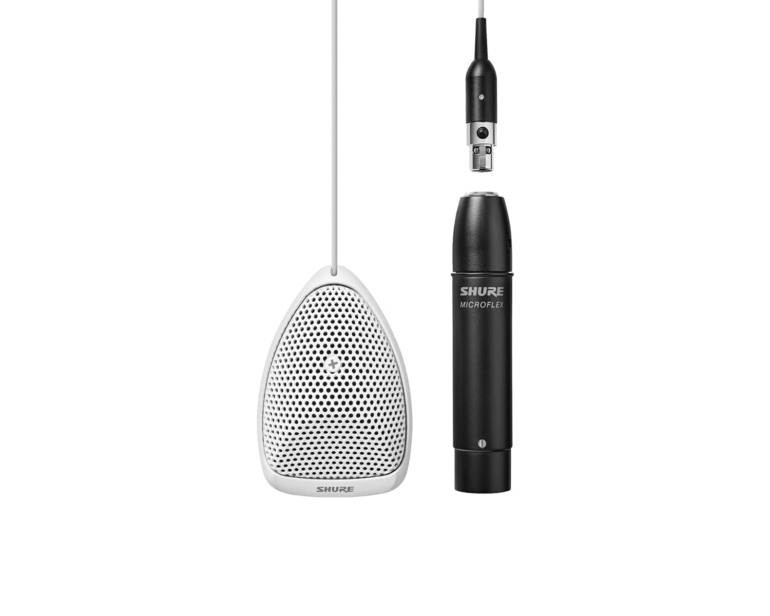 SHUMX391WAS - Shure MX391W A or S Microflex Supercardioid Boundary Microphone XLR White Image 1