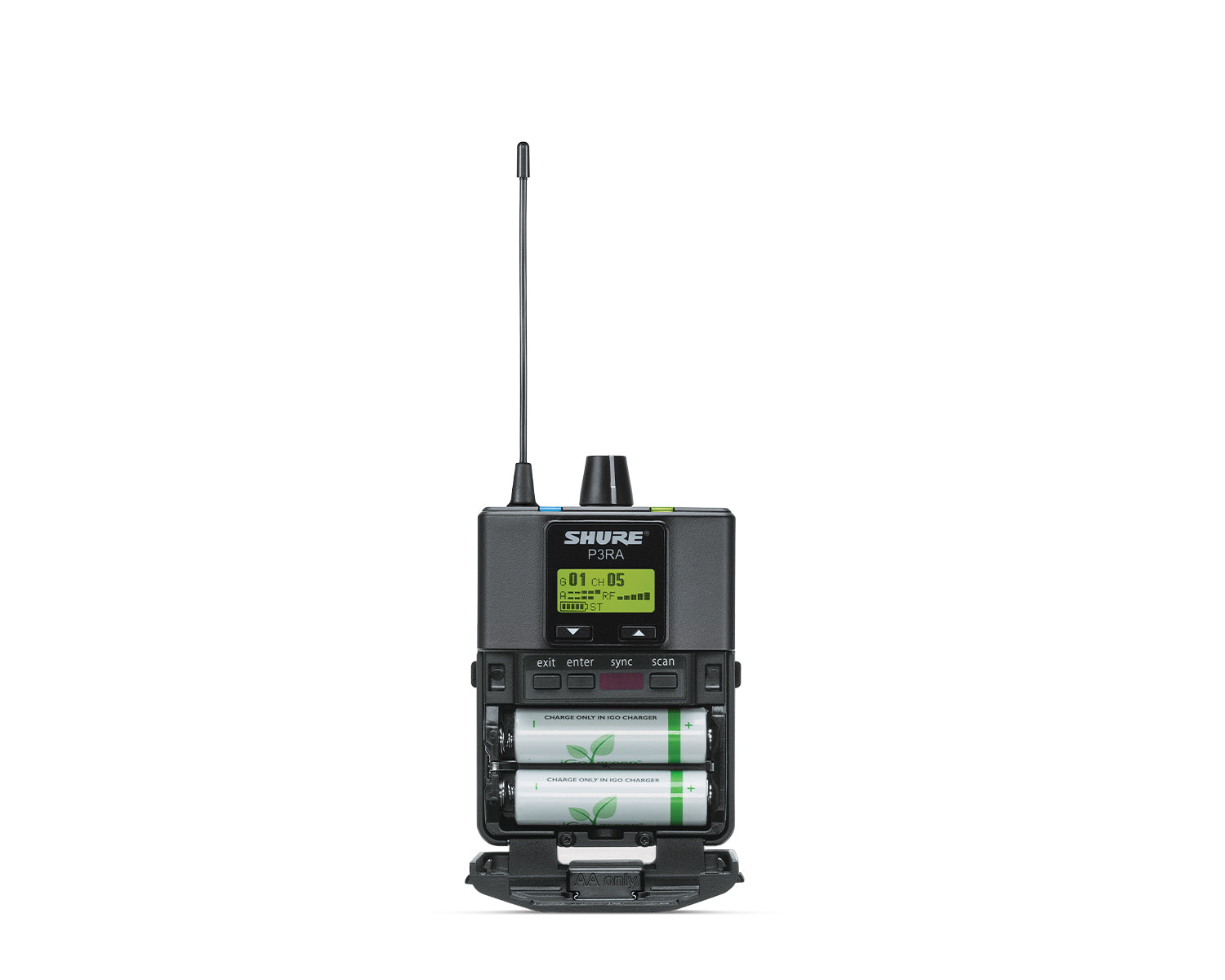 SHUP3RAK3E - Shure PSM 300 P3RA Premium Wireless IEM Metal Bodypack Receiver K3E Image 2