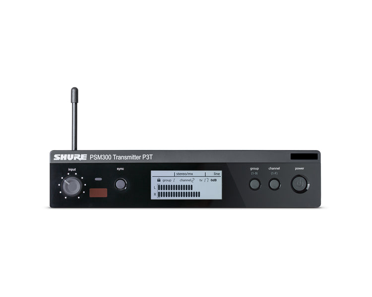 SHUP3TUKK3E - Shure PSM 300 P3T Wireless 2 Channel Half Rack IEM Transmitter K3E Image 1