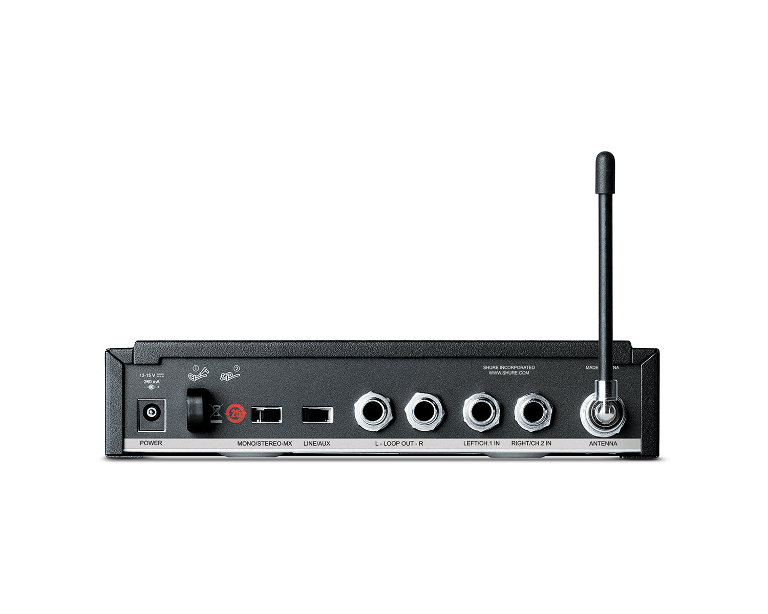 SHUP3TUKK3E - Shure PSM 300 P3T Wireless 2 Channel Half Rack IEM Transmitter K3E Image 3