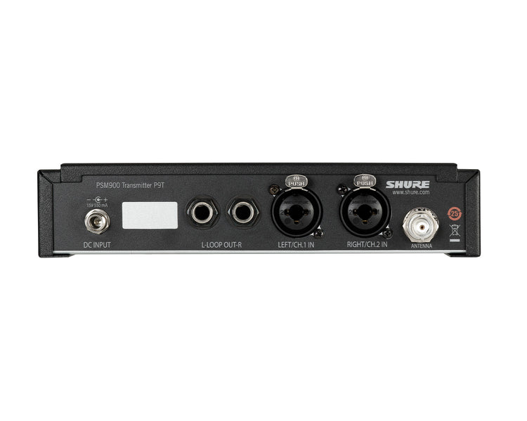 SHUP9TUKG6E - Shure P9T PSM900 Wireless IEM Half Rack Transmitter G6E 470 506 MHz Image 2